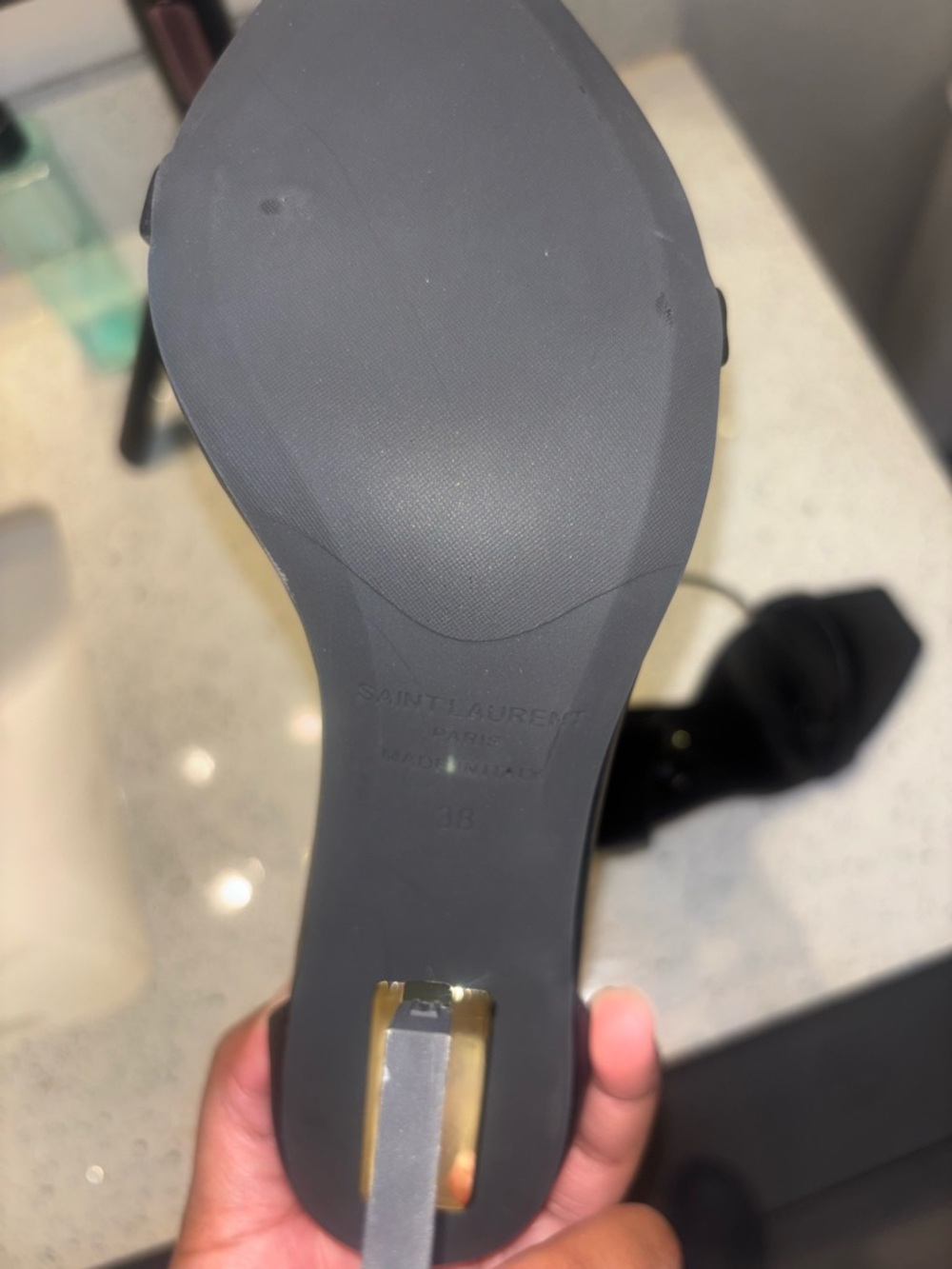 Saint Laurent Black Logo Box with Square Accent - Picture 6 of 6